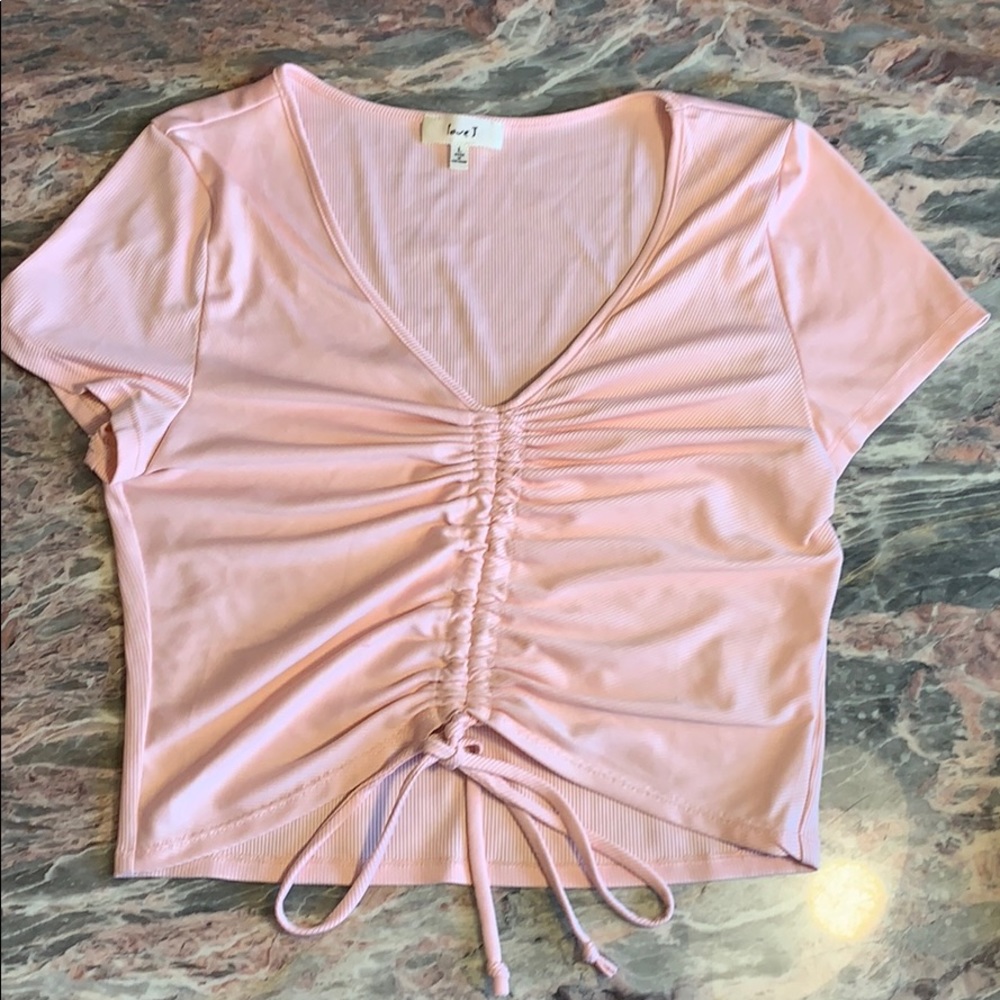 Light pink crop top